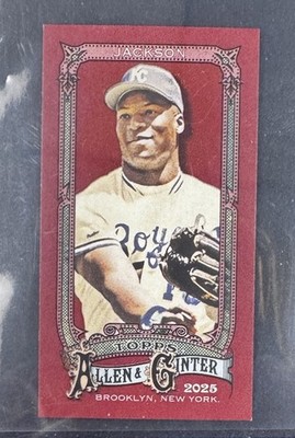 2025 Topps Allen & Ginter Baseball Bo Jackson Mini Red 3/5 SSP #18 KC Royals