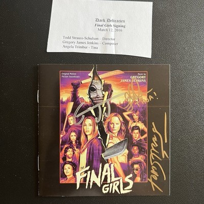 The Final Girls Signed Art Card Dark Delicacies purchase Proof No Cd Included