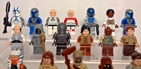 LEGO Star Wars Minifigures Lot x22 &ndash; Ahsoka, Rey, Yoda, Mandalorians