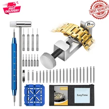 108 PC Watch Repair Back Opener Kit Tools Band Pin Strap Link Removal Spring Bar