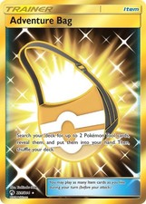 Adventure Bag - 228/214 - Pokemon Lost Thunder Sun & Moon Secret Rare Card NM on eBay