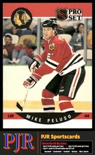 Mike Peluso 1990-91 Pro Set #601 Chicago Blackhawks Rookie