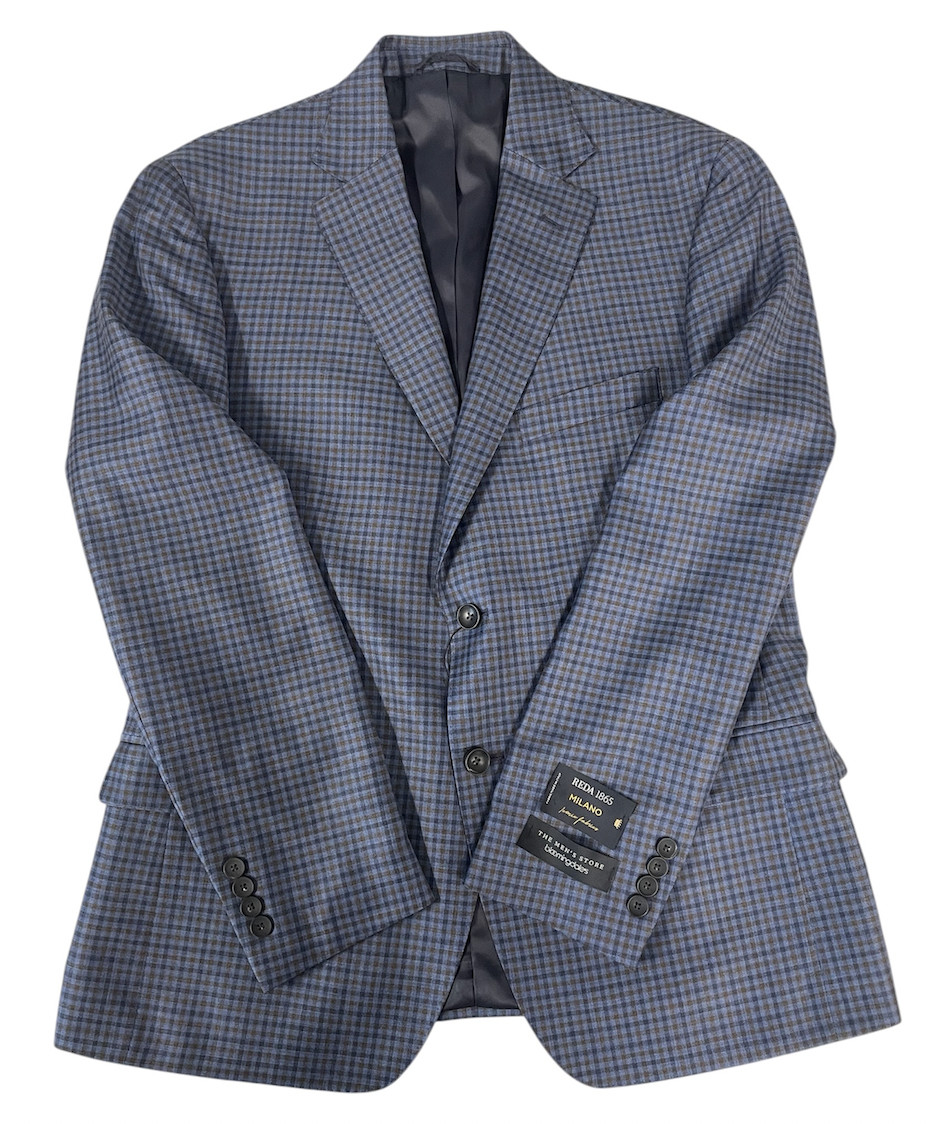 The Mens Store At Bloomingdales Mens Regular fit Sport Coat Blazer 42 R Blue 29690₽
