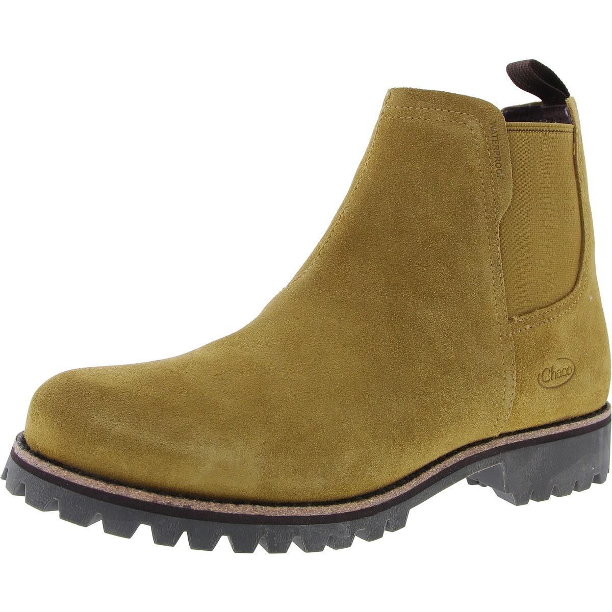 Женские замшевые ботинки Челси на коричневой подошве с волнистой подошвой Chaco 10 Medium (B,M) BHFO 9830