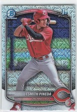 2025 Bowman #BCP-37 Esmith Pineda Chrome Prospects Mojo Fuchsia Refractor #/299