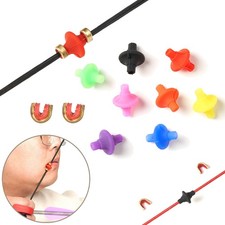 Archery Silicone String Kisser Button & Nocking Points Bow Hunting Accessories