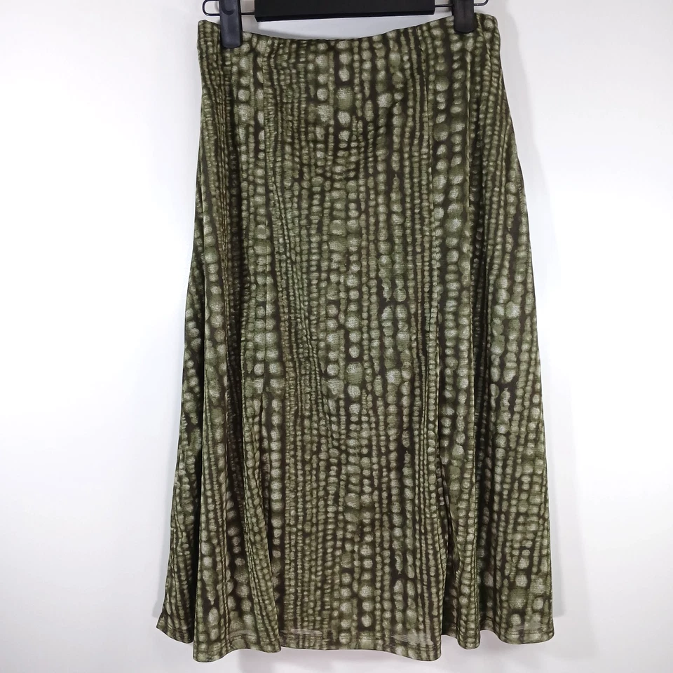 Falda Nine & Co Pequeña Verde Línea A Falda Ligera Foto 3 de 4