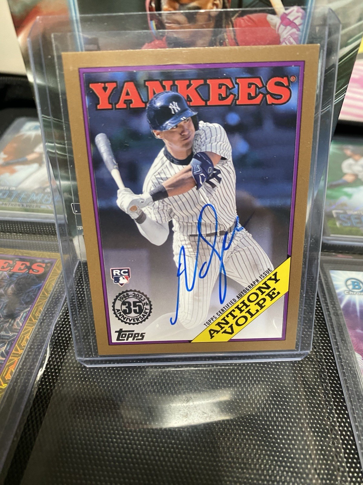 2023 Topps Update 1988 Anthony Volpe Autograph Gold RC (Yankees) /50
