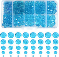 1000 StüCk Facettenperlen Blau 2Mm 4Mm 6Mm 8Mm 10Mm Glaskristall Perlen Facettie