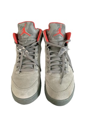 Nike Air Jordan 5 P51 Camo Dark Stucco/University Red 136027-051 Size 9.5 NIKE AIR JORDAN 5 RETRO P51 CAMO DARK STUCCO UNIVERSITY RED  main image 4