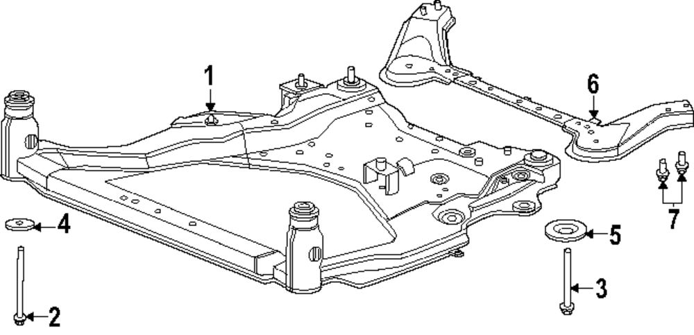 Genuine Nissan Engine Cradle 54400-6SX1B