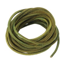 Genuine Leather Cord, 3mm x 5.5 Yards Round Cowhide Leather String, Green