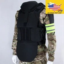【US SHIP】Fort Defender-2 Ballistic Vest Black DF2 With EVA Plastic Sheet SET