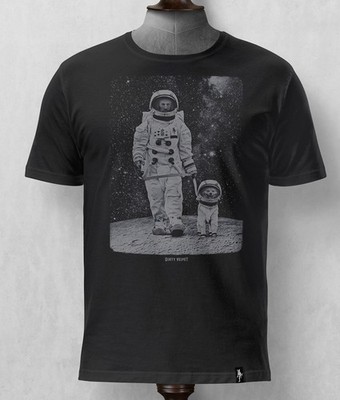 Dirty Velvet Clothing - 100% Organic ''Moon Walkies'' T-Shirt (Small Only)