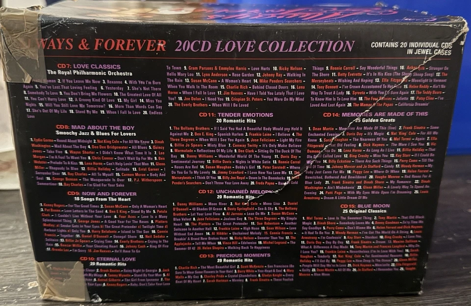 Always & Forever 20CD Love Collection Box Set • All CDs Factory Sealed Foto 3 de 4