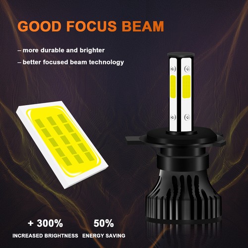 For Honda Fit 2007-2020 LED High Low Beam Headlight+Fog Light Bulbs Kit 6000K - Picture 2 of 10