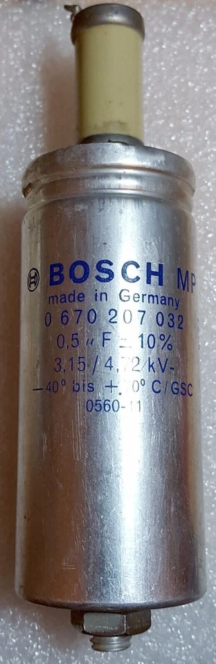 Condensador de alto voltaje Bosch 3,15 kV 4,72 kV 500 nF 470 nF MP 0 670 207 032 GSC 5 kV Foto 3 de 4