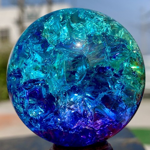 166G Natürliche Titan Regenbogen Quarz Kugel Kristallkugel Heilung - Bild 14 von 24