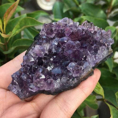 Large Natural Amethyst Cluster Quartz Crystal Druzy Geode Healing Stone Specimen - Picture 9 of 18