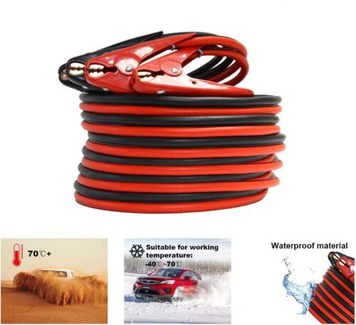 Heavy Duty Jumper Cables Booster Cables 1 Gauge 800A 25 Ft Booster Jump Start - Picture 2 of 7