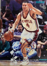Rick Brunson Temple Basketball Classic Rookie Autograph Card Auto Knicks Jalen. rookie card picture
