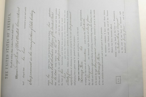 Certified 1867 Copy of 1864 US Patent Handle Cutlery Lorenzo Rice CT - P1044L - Picture 3 of 8