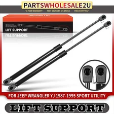 2x Rear Window Lift Supports Shock Struts for Jeep Wrangler 87-95 TJ 55007272