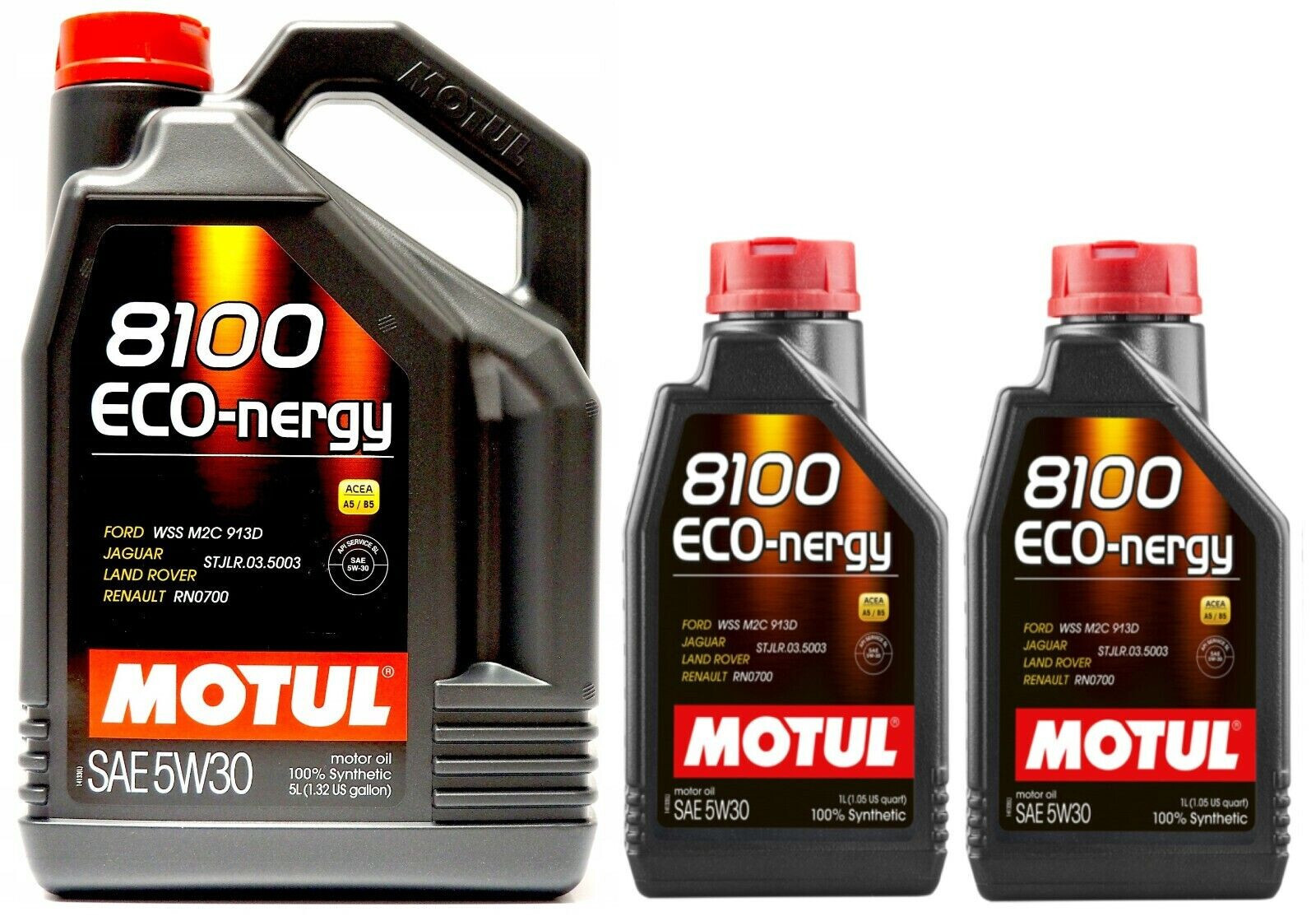 7 Litri Olio Motul 8100 ECO NERGY 5W30 A5 B5 Sintetico Ford WSS M2C 913D Dpf