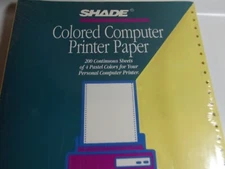 Shade Colored Computer Printer Paper (canary,blue,pink & Green)
