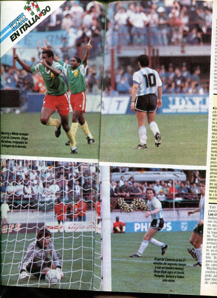 FIFA WORLD CUP 1990 MARADONA ARGENTINA Vs RUSSIA Magazine | eBay