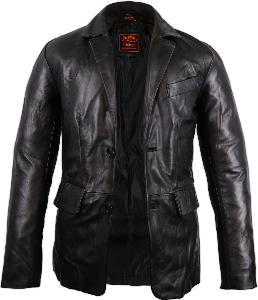 HERREN 90ER STIL Wildleder Jacke Klassischer Kragen Blazer Vintage Echt