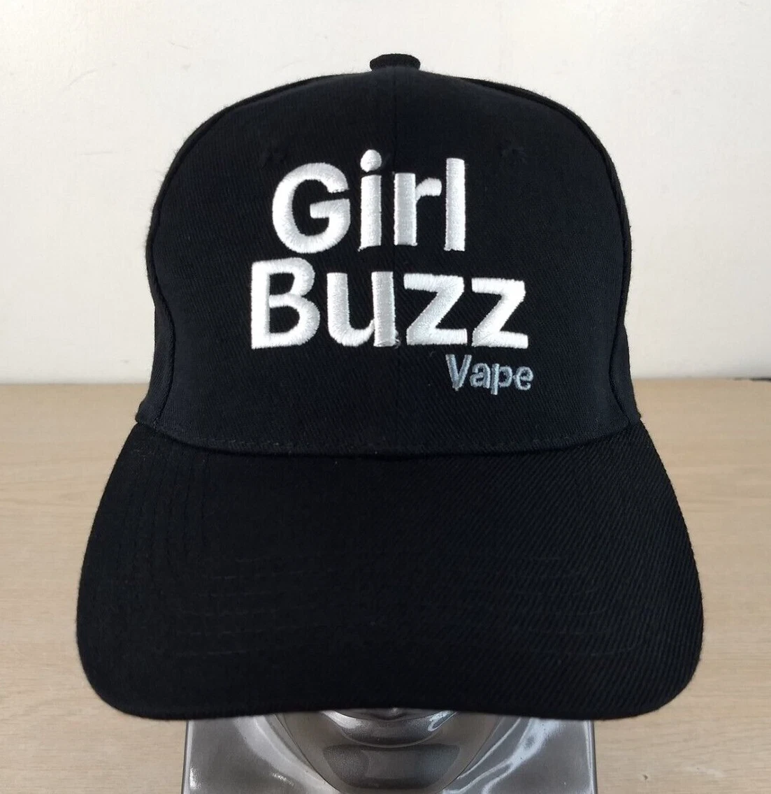 GIRL BUZZ VAPE ADJUSTABLE SNAPBACK BASEBALL HAT/CAP, BLACK OUTDOOR