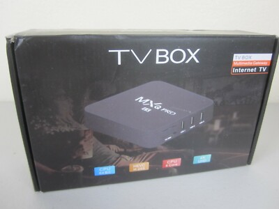 MXQ Pro 4K Smart TV Box Black (Brand New)