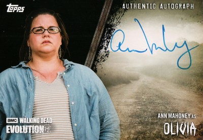 The Walking Dead Evolution, Ann Mahoney  Olivia  Auto Card #14/50 A-ANM