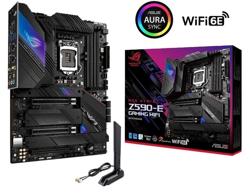 ASUS ROG STRIX Z590-E GAMING WIFI Motherboard Intel Z590 LGA 1200 DDR4 ATX - Picture 2 of 8