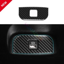For Hyundai Sonata 20-23 Steel Carbon Fiber Rear USB Socket Switch Cover Trim 1x