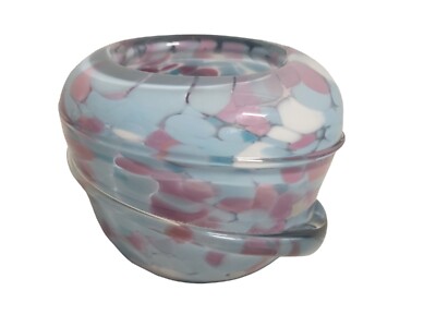 Signed Jalama Glass Studio CC Walters Hand Blown Bowl 