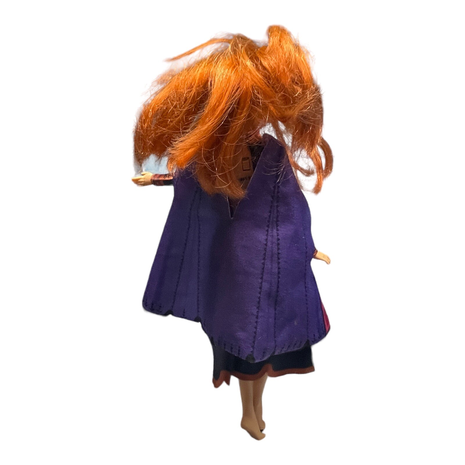 Disney Frozen 2 Singing Anna Fashion Doll Purple Dress Girl Toy -Working! C.5