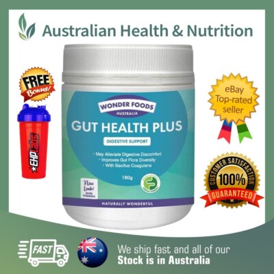WONDER FOODS GUT HEALTH PLUS 180G (PHGG PLUS) + FREE SAME DAY POST