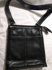 Vintage Wilsons Leather Pelle Purse Studio Black Leather Shoulder Bag Flap Top