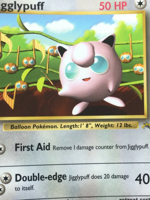 Jigglypuff Pokemon 1999 Glossy Hyper CoroCoro Gray Star Promo