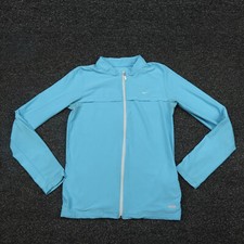 Nike Jacket Girls XL Extra Large Blue Full Zip Mock Neck Long Sleeve Youth