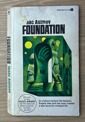 Foundation by Isaac Asimov Avon Books sci-fi paperback Apple TV series