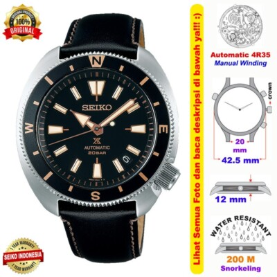 Brand New Seiko Prospex SRPG17K1 Tortoise Sapphire Black Automatic 200m Watch