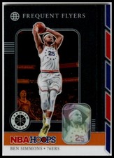 2019-20 Hoops Premium Stock #10 Ben Simmons Frequent Flyers Orange