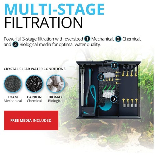 Fluval FLEX LED Nano WHITE Aquarium - Remote & Integral Filter - Optional Heater - Picture 9 of 24