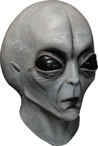 HALLOWEEN ADULT ALIEN ROSWELL AREA 51 MASK PROP - Picture 3 of 3