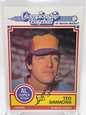 1984 Topps Milton Bradley Ted Simmons Baseball Card Mint FREE SHIPPING
