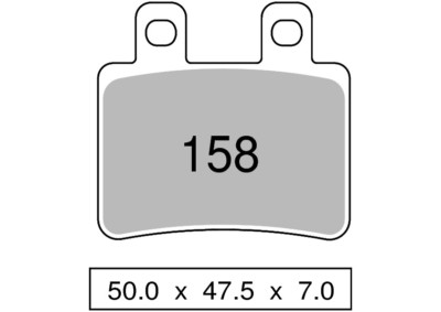 Plaquettes De Frein Arrière Organiques Trofeo Pour Honda XL 700 Transalp ABS 2008 - Neuf Sous Emballage