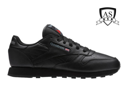 Reebok Women's  Classic Leather Shoes Size 5 Black 5324 NEW